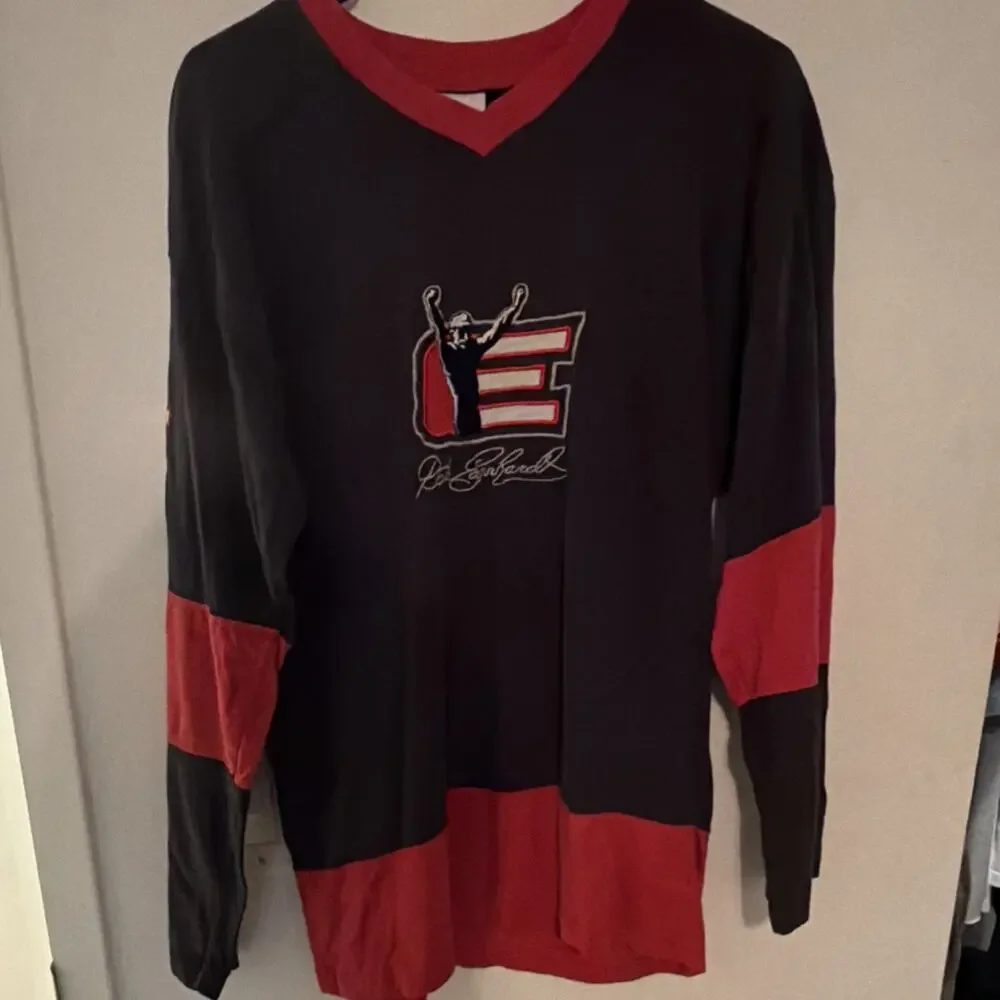 Winner's Circle Dale Earnhardt NASCAR Long Sleeve T Shirt Black Red Men’s M